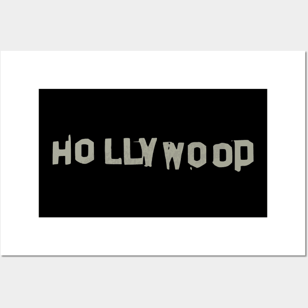 Hollywood Sign Sticky Tape Wall Art by KyoKute